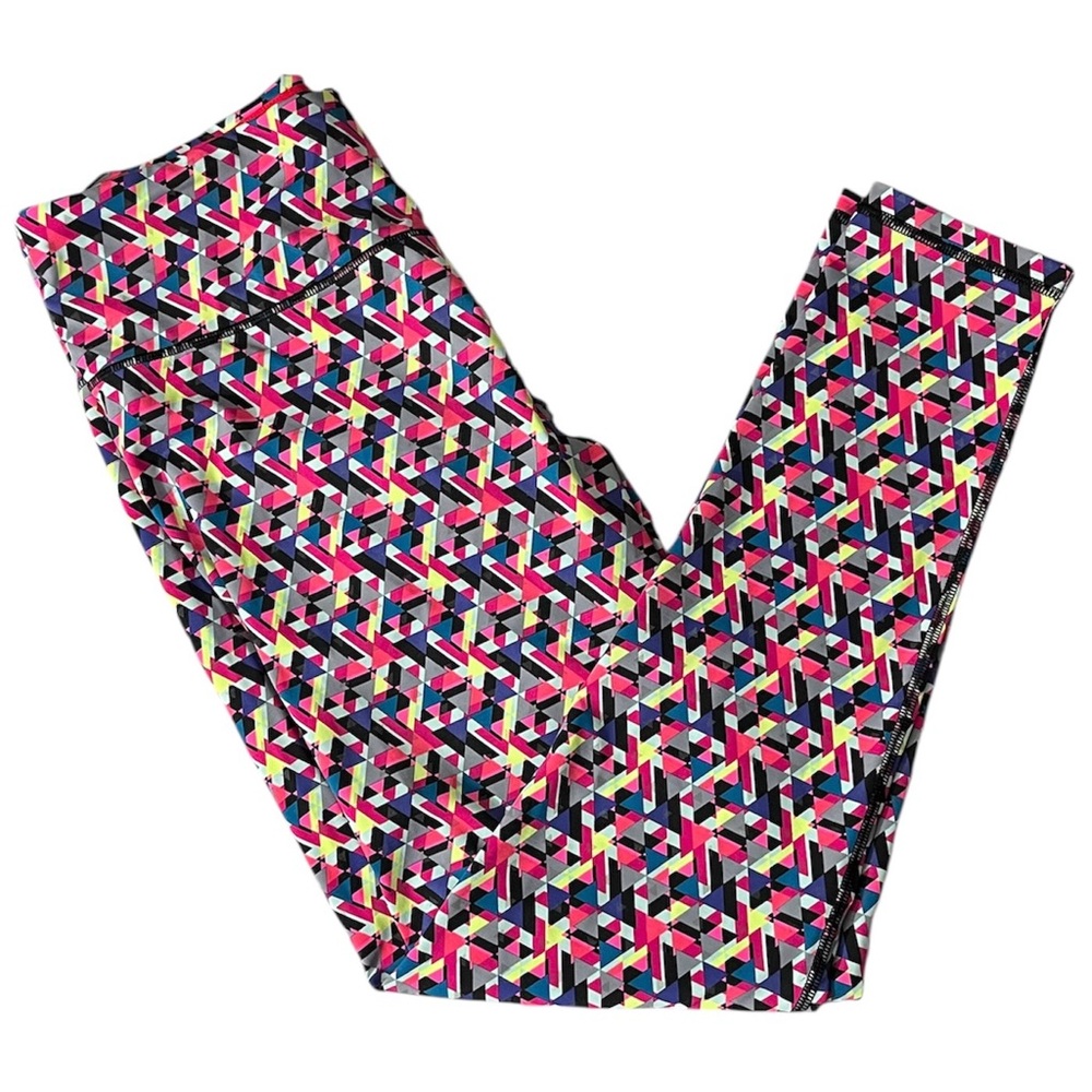 Victoria’s Secret Sport Mutli-Color Geometric Patterned Leggings Size Large